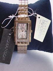 Роскошные,  позолоченные,  ювелирные часы Romanson из коллекции Regina