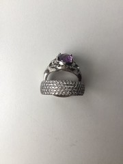 Кольцо новое серебро 19 камни циркон полностью вокруг много ювелирное 